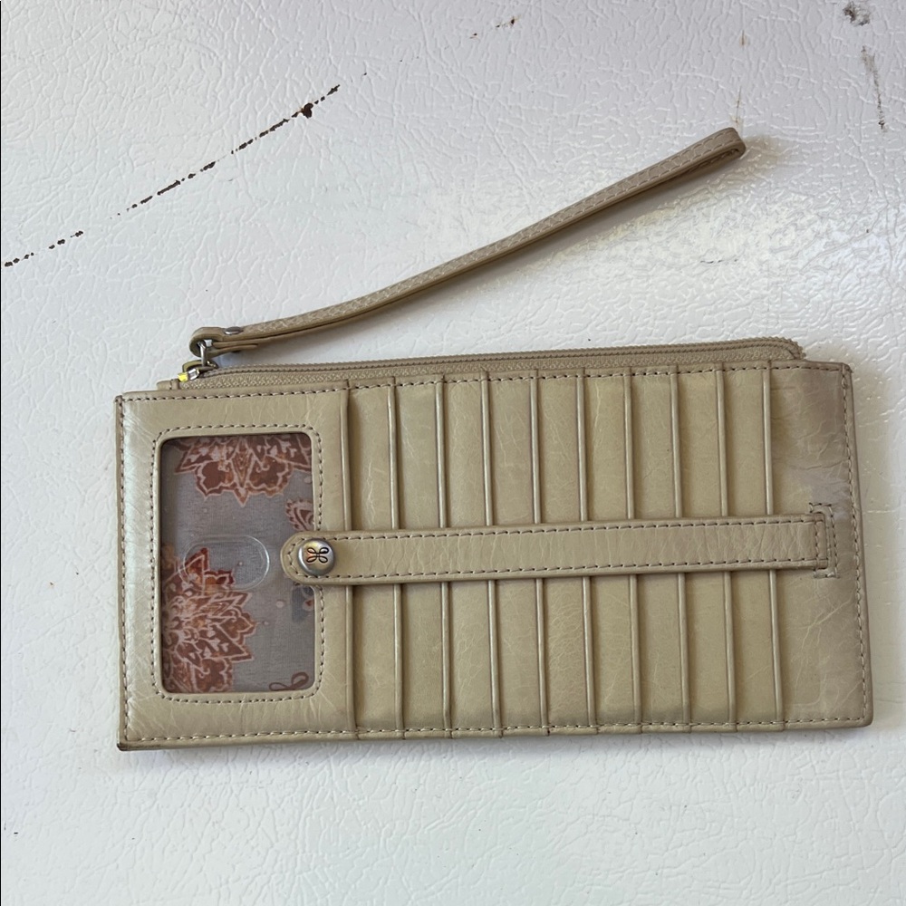 HOBO Tan Wristlet Wallet